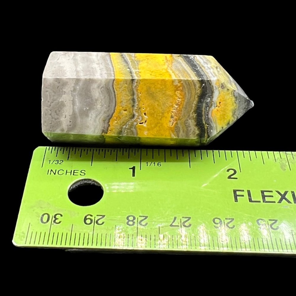 Bumblebee Jasper Pointed Natural Mineral Rock Specimen Tower Stick Formation - Picture 8 of 8